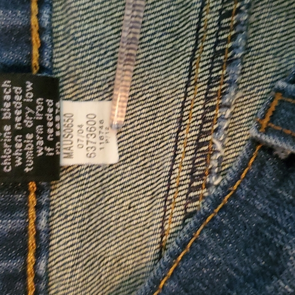 THE LIMITED Womens Long Indigo Blue 5-Pocket Mid-Rise Jeans-EUC-Sz 8L - Picture 13 of 17